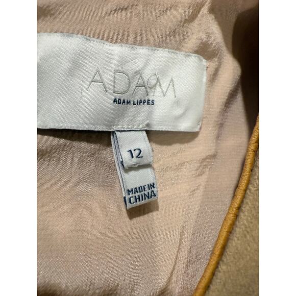 Adam Lippes Camel Sheath Dress with Leather
 Trim – Size 12 - Picture 5 of 5